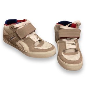 REEKBOK || Midi Skate Shoes Lifestyle Sneaker | White Grey Red Blue || size 5.5